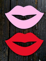 20 Lips Die Cuts, Lips Cutouts, LARGE Lips Confetti, 3.5" Wide