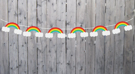 Rainbow Garland, Rainbow Banner, Rainbow Sign, Rainbow Birthday, Rainbow Party, Rainbow Decorations, Rainbow Baby Shower