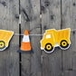 Construction Party Garland, Construction Garland, Construction Banner, Photo Prop 211918311P