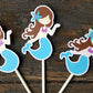 Mermaid  Cupcake Toppers, Mermaid Birthday Party, Mermaid Decorations