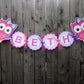 Owl Garland, Owl Banner, Owl Nursery Decoration, Owl Party, Owl Baby Shower, Owl Decorations