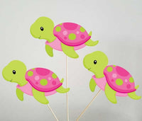 Turtle Garland, Turtle Banner, Turtle Decorations, Under the Sea Banner, Garland, Pink Turtle, Baby Shower, Photo Prop (114171030P)