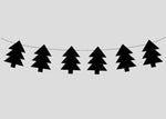 Woodland Banner, Woodland Garland, Black Tree Banner, Black Tree Garland, Woodland Nursery, Woodland Decor, Woodland Baby Shower (11517820P)