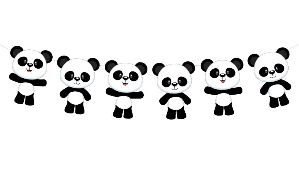 Panda Bear Cupcake Toppers, Panda Cupcake Toppers (21817937A)
