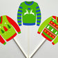 Ugly Sweater Cupcake Toppers, Ugly Sweater Party Cupcake Toppers, Ugly Sweater Party - Ugly Christmas Sweater Party Decorations