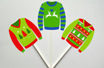 Ugly Sweater Cupcake Toppers, Ugly Sweater Party Cupcake Toppers, Ugly Sweater Party - Ugly Christmas Sweater Party Decorations