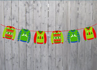 Ugly Sweater Cupcake Toppers, Ugly Sweater Party Cupcake Toppers, Ugly Sweater Party - Ugly Christmas Sweater Party Decorations