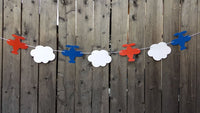 Airplane Party Garland, Airplane Birthday Garland, Airplane Baby Shower, Airplane Banner, Airplane Photo Prop (37171033P)