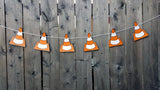 Construction Party Garland, Construction Garland, Construction Banner, Construction Cone Garland, Construction Cone Banner