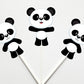 Panda Bear Cupcake Toppers, Panda Cupcake Toppers (21817937A)
