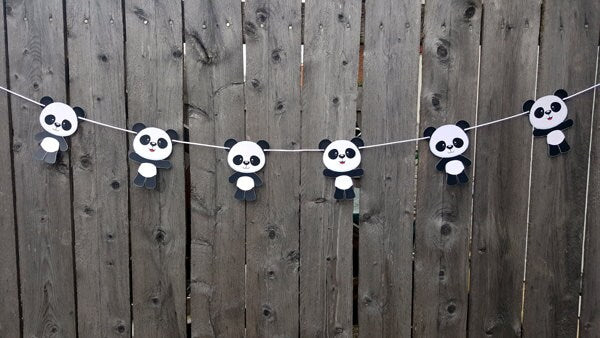 Panda Bear Cupcake Toppers, Panda Cupcake Toppers (21817937A)