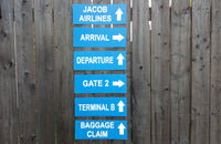 Airplane Party Signs, Airport Terminal Signs, Airplane Birthday Party, Airport Signs, Airplane Baby Shower, Airplane Decorations, Photo Prop