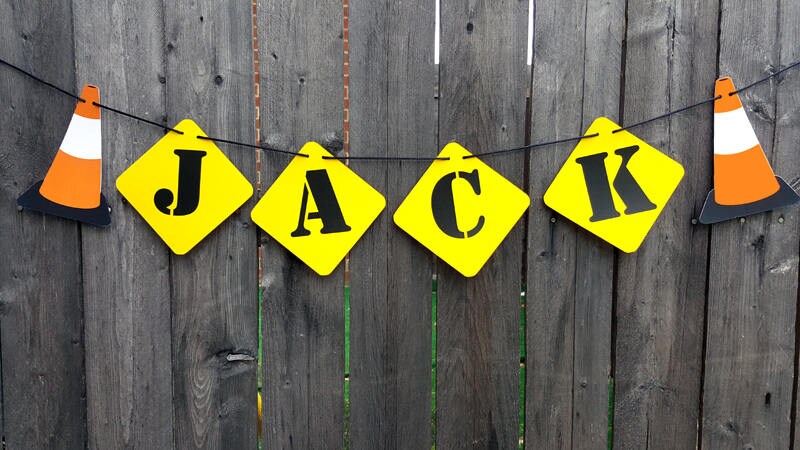 Construction Birthday Banner, Construction Banner (BANN-57171221P)