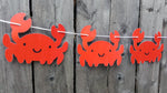 Crab Banner, Crab Garland, Under the Sea Party Decorations, Under the Sea Banner, Under the Sea Garland, Under the Sea Birthday, Photo Prop