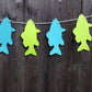 Fish Banner, Fishing Garland, Fishing Party, Fish Garland, fishing Baby Shower, Fishing Birthday Party, Fishing Banner