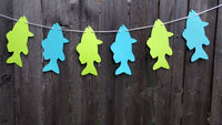 Fish Banner, Fishing Garland, Fishing Party, Fish Garland, fishing Baby Shower, Fishing Birthday Party, Fishing Banner