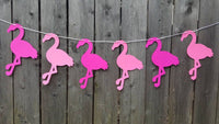 Flamingo Banner, Flamingo Garland, Luau Banner, Hawaiian Banner, Tropical Banner, Bachelorette Banner