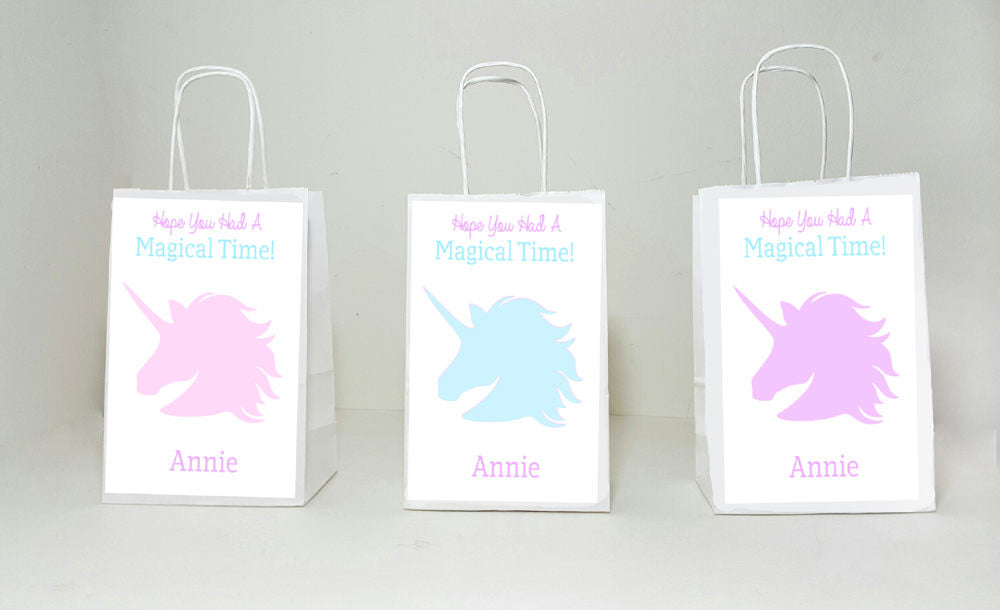 Unicorn Goody Bags, Unicorn Party Bags, Pastel Unicorn Favor Bags, Unicorn Party, Unicorn Birthday