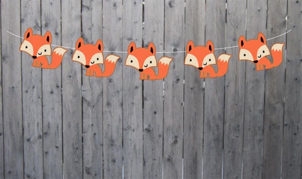 Fox Goody Bags, Fox Favor Bags, Fox Party Bags, Fox Birthday Favor Bags, Fox Baby Shower, Woodland Party Favors, Woodland Birthday
