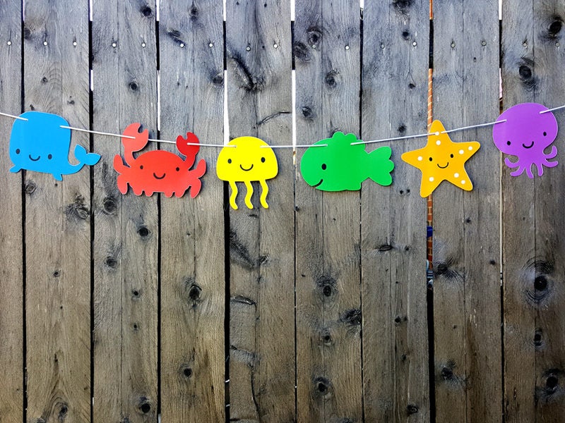 Under the Sea Party Decorations, Under the Sea Banner, Under the Sea Garland, Under the Sea Birthday, Under the Sea Nursery, Photo Prop