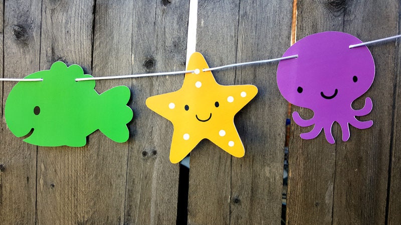 Under the Sea Party Decorations, Under the Sea Banner, Under the Sea Garland, Under the Sea Birthday, Under the Sea Nursery, Photo Prop