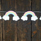 Pastel Rainbow Garland, Pastel Rainbow Banner, Rainbow Sign, Rainbow Birthday, Rainbow Party, Rainbow Decorations, Rainbow Baby Shower