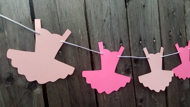 Tutu Banner, Tutu Garland, Ballet Birthday, Ballet Baby Shower, Ballet Birthday, Ballerina Banner, Ballerina Garland