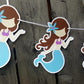 Mermaid Garland, Mermaid Banner, Mermaid Decorations, Mermaid Birthday Banner, Mermaid Party Banner, Mermaid Decorations