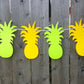 Pineapple Garland, Pineapple Banner, Tiki Banner, Aloha Banner, Hawaii Banner