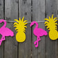 Pineapple and Flamingo Banner, Pineapple and Flamingo Garland, Luau Banner, Hawaiian Banner, Tropical Banner, Bachelorette Banner