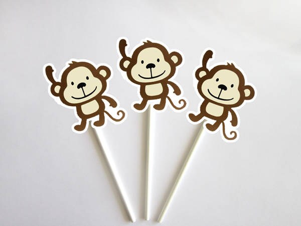 Monkey Banner, Monkey Garland, Monkey Birthday Banner, Monkey Baby Shower Banner, Monkey Nursery Decoration, Monkey Photo Prop