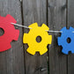 Gears Garland, Gears Banner, Gears Party Banner, Robot Banner, Robot Garland, Robot Banner