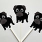 Black Pug Goody Bags, Pug Favor Bags, Pug Favor Bags, Puppy Bags