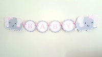 Elephant Garland, Elephant Banner, Elephant Baby Shower Banner, Elephant Photo Prop, Elephant Birthday, Elephant Party, Elephant Nursery