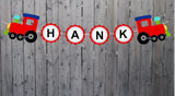 Train Banner, Train Garland, Train Birthday Banner, Train Party Banner