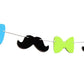 Bow Tie Garland, Bow Tie Banner, Mustache Banner, Mustache Garland, Little Man Garland, Lil Man Garland, Little Man Banner, Lil Man Banner