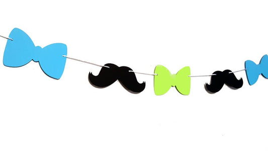 Bow Tie Garland, Bow Tie Banner, Mustache Banner, Mustache Garland, Little Man Garland, Lil Man Garland, Little Man Banner, Lil Man Banner