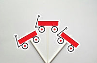 Red Wagon Garland, Red Wagon Banner, Red Wagon Birthday, Red Wagon Decorations, Red Wagon Nursery