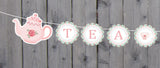 Tea Party Garland, Tea Party Decorations, Tea Party Banner