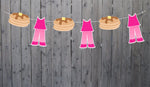 Pancake Garland, Pancake Banner, Pancakes and Pajamas, Pajamas Garland, Slumber Party, Pancake Photo Prop, Pancake Decorations