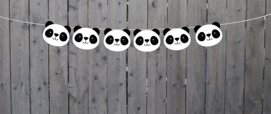 Panda Bear Garland, Panda Bear Banner, Panda Bear Decorations, Panda Banner, Panda Birthday, Panda Baby Shower Banner, Panda Nursery Banner