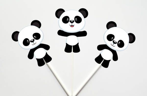 Panda Bear Goody Bags, Panda Bear Favor Bags. Panda Bear Gift Bags
