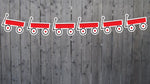 Red Wagon Garland, Red Wagon Banner, Red Wagon Birthday, Red Wagon Decorations, Red Wagon Nursery