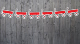 Red Wagon Garland, Red Wagon Banner, Red Wagon Birthday, Red Wagon Decorations, Red Wagon Nursery