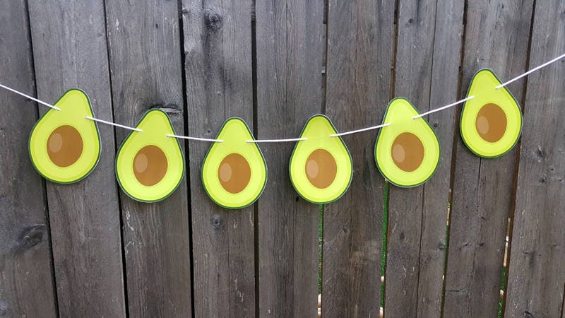Avocado Goody Bags, Avocado Favor Bags, Avocado Gift Bags, Avocado Party Bags, Avocado Party Favors, Avocado Decorations