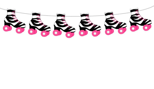 Roller Skate Garland, Roller Skate Banner, Roller Skate Party Banner, Roller Skate Decorations, Roller Skate Party Sign