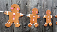 Gingerbread Man Garland, Gingerbread Man Banner, Christmas Banner, Christmas Garland, Thanksgiving Garland, Thanksgiving Garland
