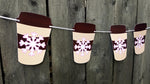 Coffee Garland, Coffee Banner, Snowflake Banner, Winter Coffee Snowflake, Baby It's Cold Outside Banner, Winter Banner, Winter Garland