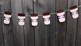 Coffee Garland, Coffee Banner, Snowflake Banner, Winter Coffee Snowflake, Baby It's Cold Outside Banner, Winter Banner, Winter Garland