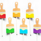 Paint Brush Cupcake Toppers, Paint Party Cupcake Toppers, Art Party Cupcake Toppers, Painting Cupcake Toppers, Paintbrush Cupcake Toppers
